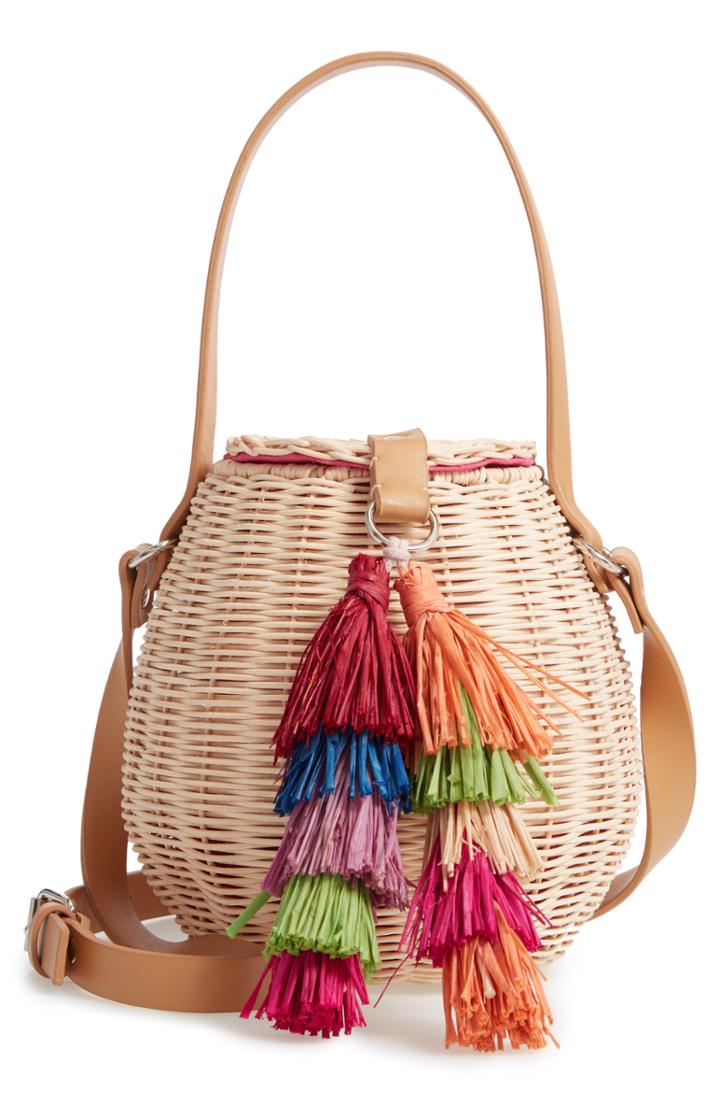 Nordstrom Honey Pot Basket Crossbody Bag - Brown
