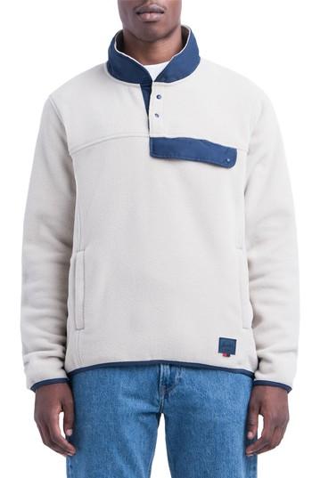 Men's Herschel Supply Co. Fleece Pullover, Size - Beige