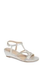 Women's Paradox London Pink Wynita Crystal Embellished Wedge Sandal M - Metallic