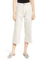 Women's Dl1961 Hepburn High Waist Crop Wide Leg Jeans - White