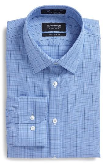 Men's Nordstrom Smartcare(tm) Extra Trim Fit Plaid Dress Shirt