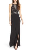 Women's Morgan & Co. Embellished Gown /6 - Black