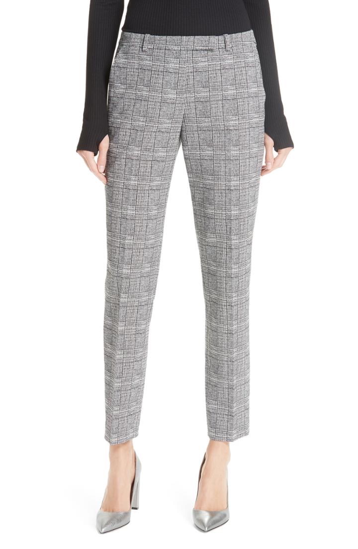 Women's Hugo Harile Check Plaid Trousers
