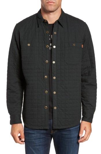 Men's Timberland Gunstock River Lightweight Quilted Shirt Jacket - Green