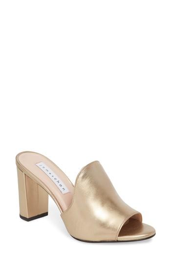 Women's James Chan Aimee Block Heel Mule M - Metallic