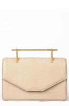 M2malletier Indre Embossed Leather Shoulder Bag - Beige