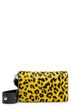 Diane Von Furstenberg Soiree Genuine Calf Hair Convertible Crossbody Bag - Yellow