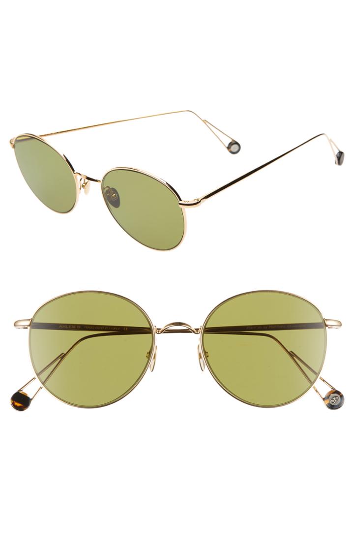 Women's Ahlem Madeleine 53mm Round Sunglasses - Yellow Gold