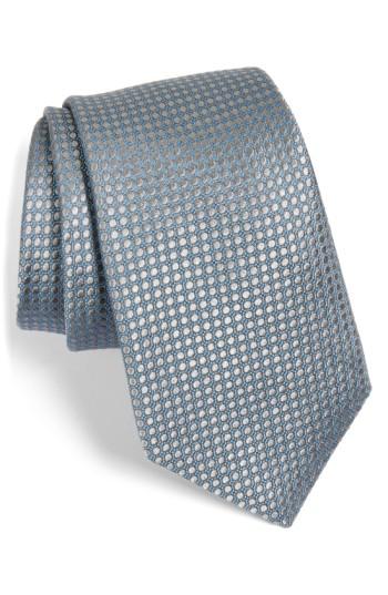 Men's Nordstrom Men's Shop 'micro Round Neat' Woven Silk Tie