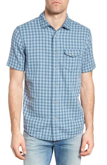 Men's Jeremiah Graham Reversible Plaid Sport Shirt, Size - Blue
