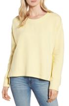 Women's Caslon Side Slit Relaxed Sweatshirt - Yellow