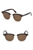 Men's Tom Ford Laurent 51mm Sunglasses - Matte Black / Roviex