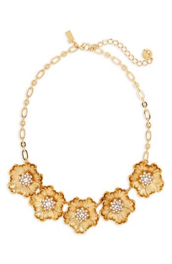 Women's Kate Spade New York Precious Poppies Frontal Necklace