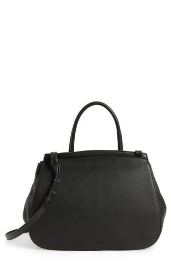 Steven Alan Kate Calfskin Leather Top Handle Satchel - Black