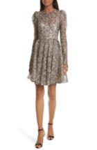 Women's Milly Aria Lace Fit & Flare Dress - Pink