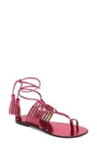 Women's Topshop Fay Embellished Wraparound Sandal .5us / 37eu M - Pink