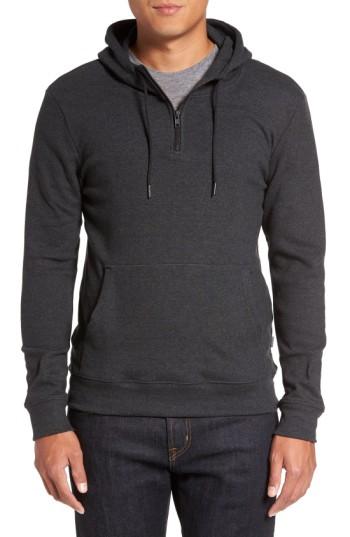 Men's Threads For Thought Quarter Zip Hoodie, Size - Black