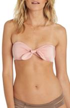 Women's Billabong Sol Searcher Bandeau Bikini Top - Pink