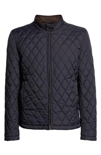 Men's Vince Camuto Quilted Moto Jacket, Size - Blue