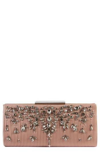 Badgley Mischka Gale Embellished Clutch - Pink