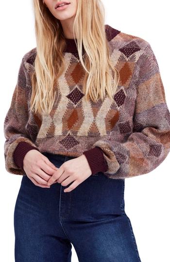 Women's Free People Diamond Days Sweater - Brown