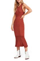 Women's Free People Come My Way Body-con Sweater Dress - Brown