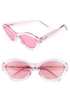 Women's #quayxkylie 54mm As If Oval Sunglasses - Pink/ Pink