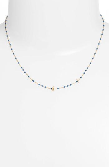 Women's Argento Vivo Beaded Enamel Star Necklace