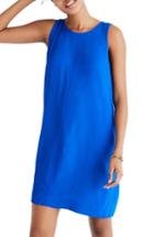 Women's Madewell Lakeshore Button Back Dress, Size - Blue