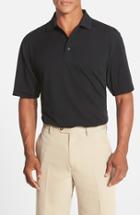Men's Cutter & Buck 'championship' Classic Fit Drytec Golf Polo, Size - Black (online Only)