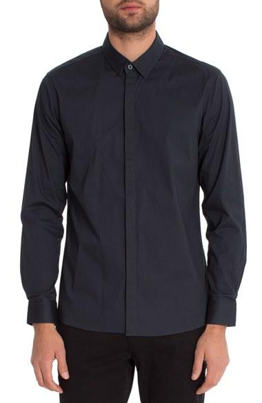 Men's 7 Diamonds 'peace Train' Trim Fit Woven Shirt - Grey