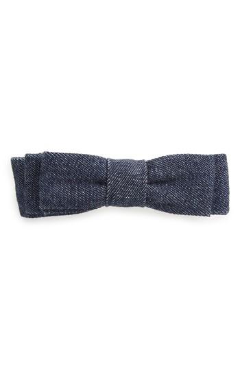 L. Erickson Bow Barrette, Size One Size - Blue