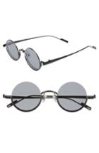 Women's Bonnie Clyde Desierto 42mm Round Sunglasses - Black