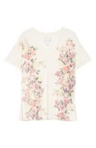 Women's Lucky Brand White Floral Tee - Ivory
