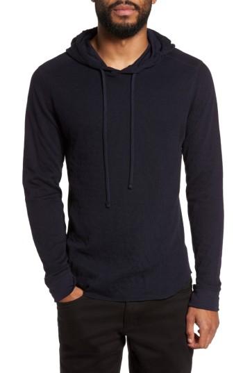 Men's Vince Double Knit Hoodie, Size - Blue
