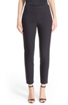 Women's St. John Collection Alexa Scuba Slim Crop Pants - Black