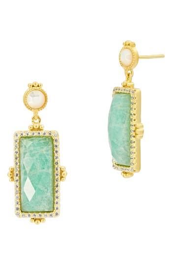 Women's Freida Rothman Amazonian Allure Rectangle Drop Earrings