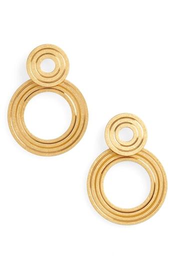 Women's Madewell Etched Interlock Earrings