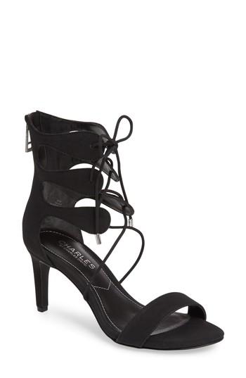 Women's Charles By Charles David Zone Lace-up Sandal .5 M - Black