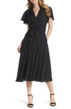 Women's Xscape Strapless Velvet Gown - Black