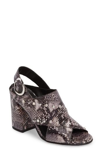 Women's Topshop Nixie Block Heel Sandal .5us / 36eu - Black