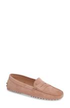 Women's Tod's 'gommini' Driving Moccasin Us / 38eu - Beige