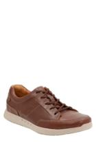 Men's Clarks 'unstructured - Lomac' Leather Sneaker .5 W - Brown