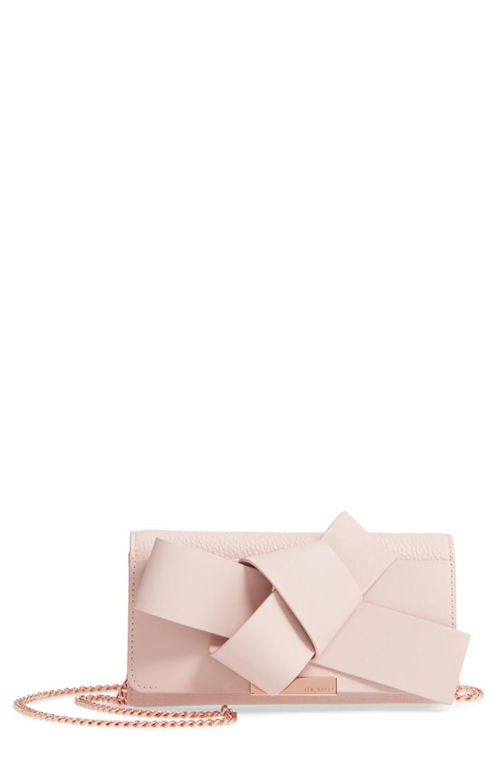 Women's Ted Baker London Giant Knot Matinee Wallet On A Chain -