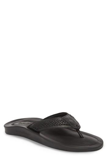 Men's Tommy Bahama Shallows Edge Flip Flop M - Black