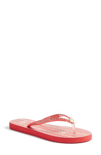Women's Tory Burch Thin Flip Flop M - Pink