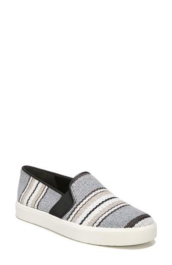 Women's Vince 'blair 12' Leather Slip-on Sneaker M - Grey