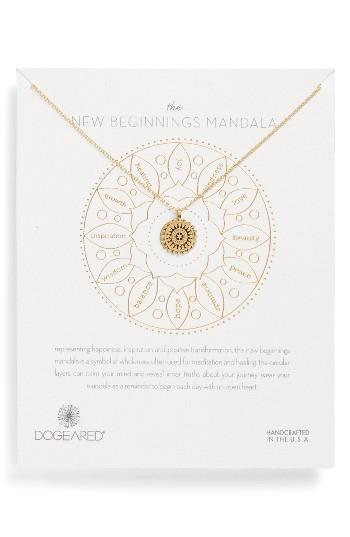 Women's Dogeared New Beginnings Mandala Necklace