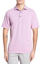 Men's Thaddeus Paul Stretch Pique Polo, Size - Purple