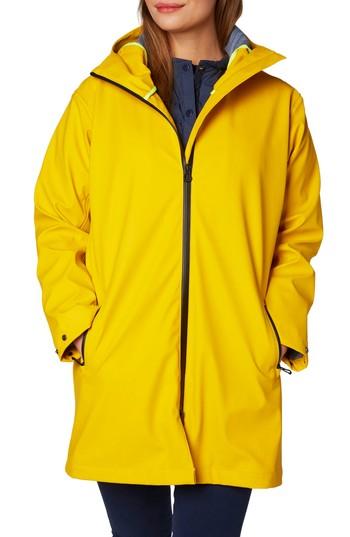 Women's Helly Hansen Copenhagen Hooded Rain Jacket - Yellow